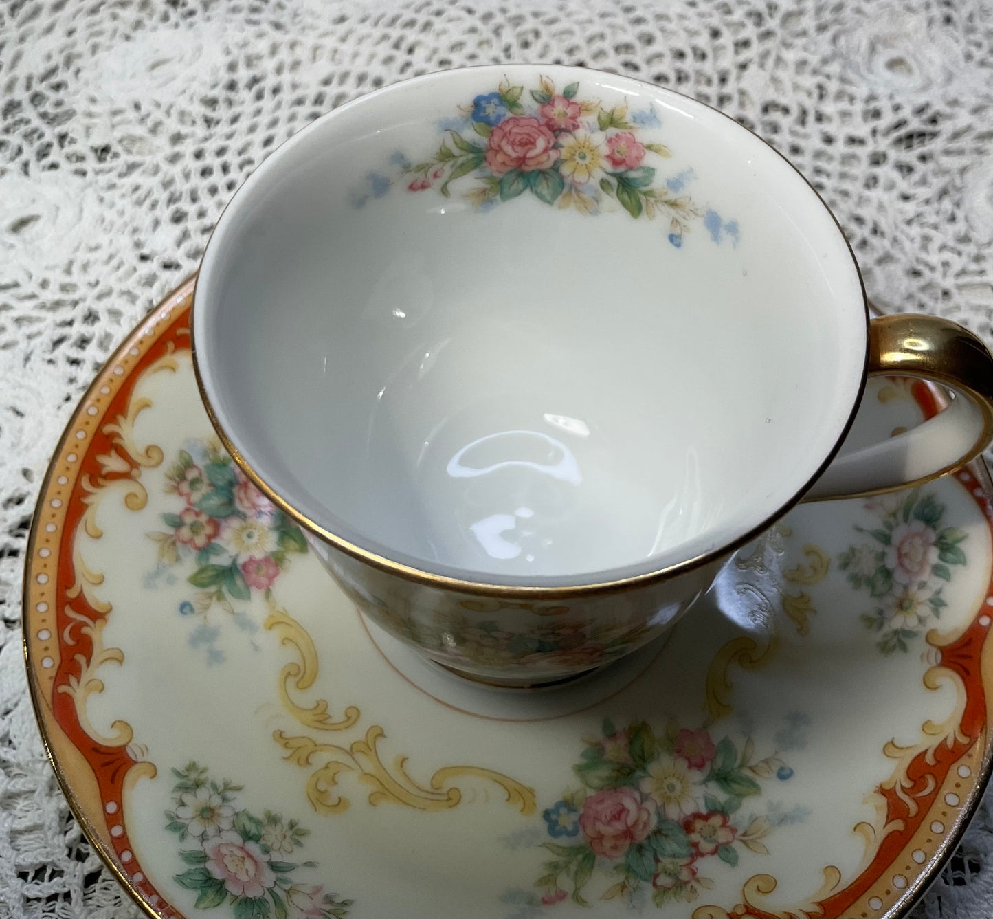 Noritake "Fiesta" Demitasse Cup & Saucer