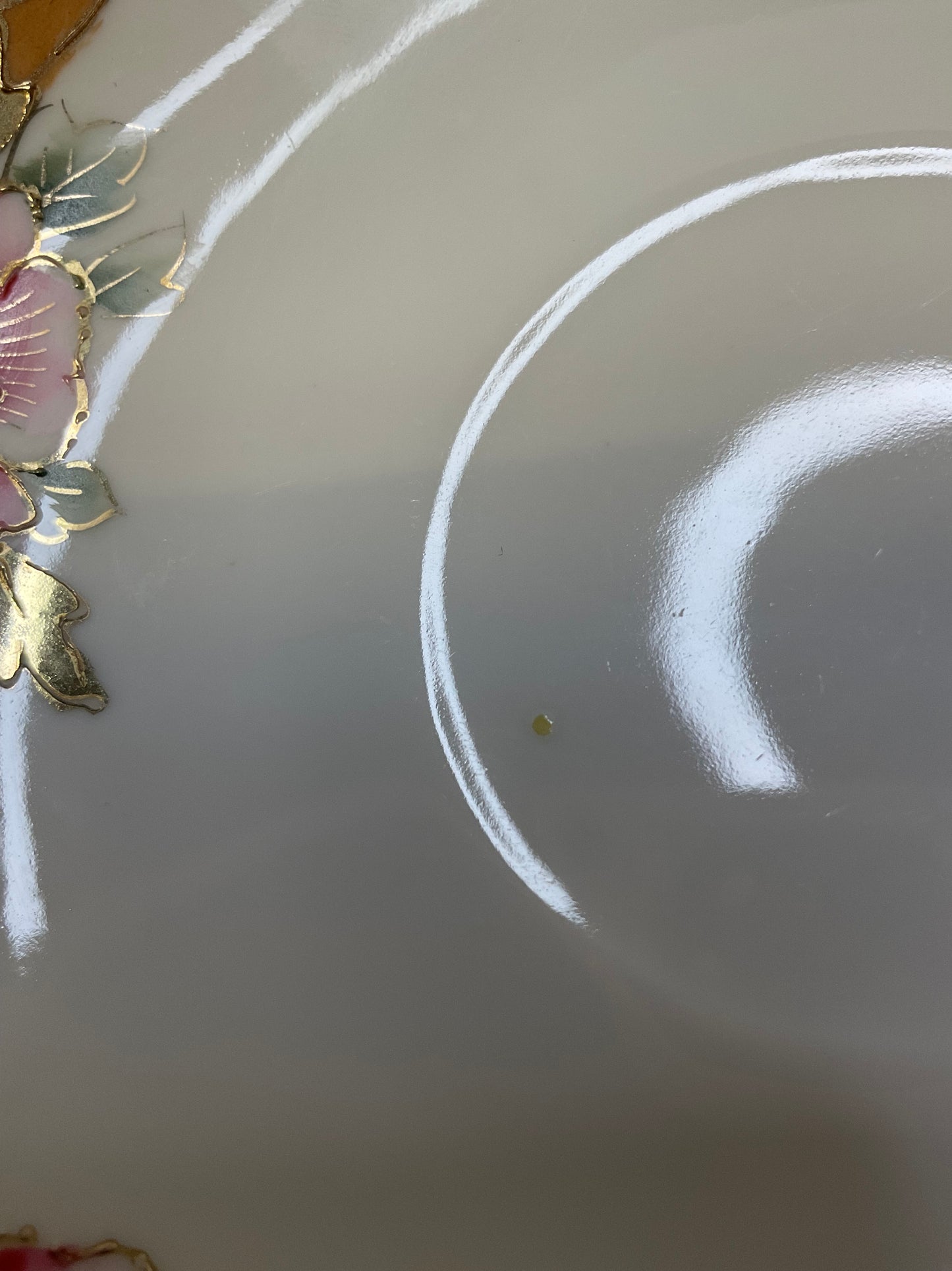 Nippon Bone China Cup & Saucer with Gold Accents and Orange Trim