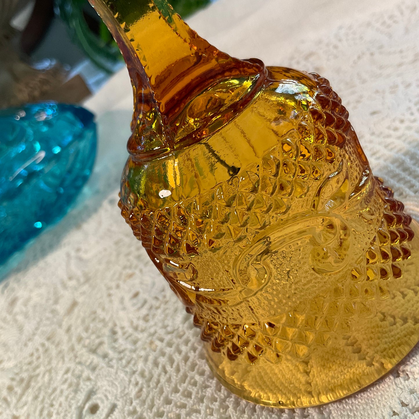 Italian Amber Glass Bell