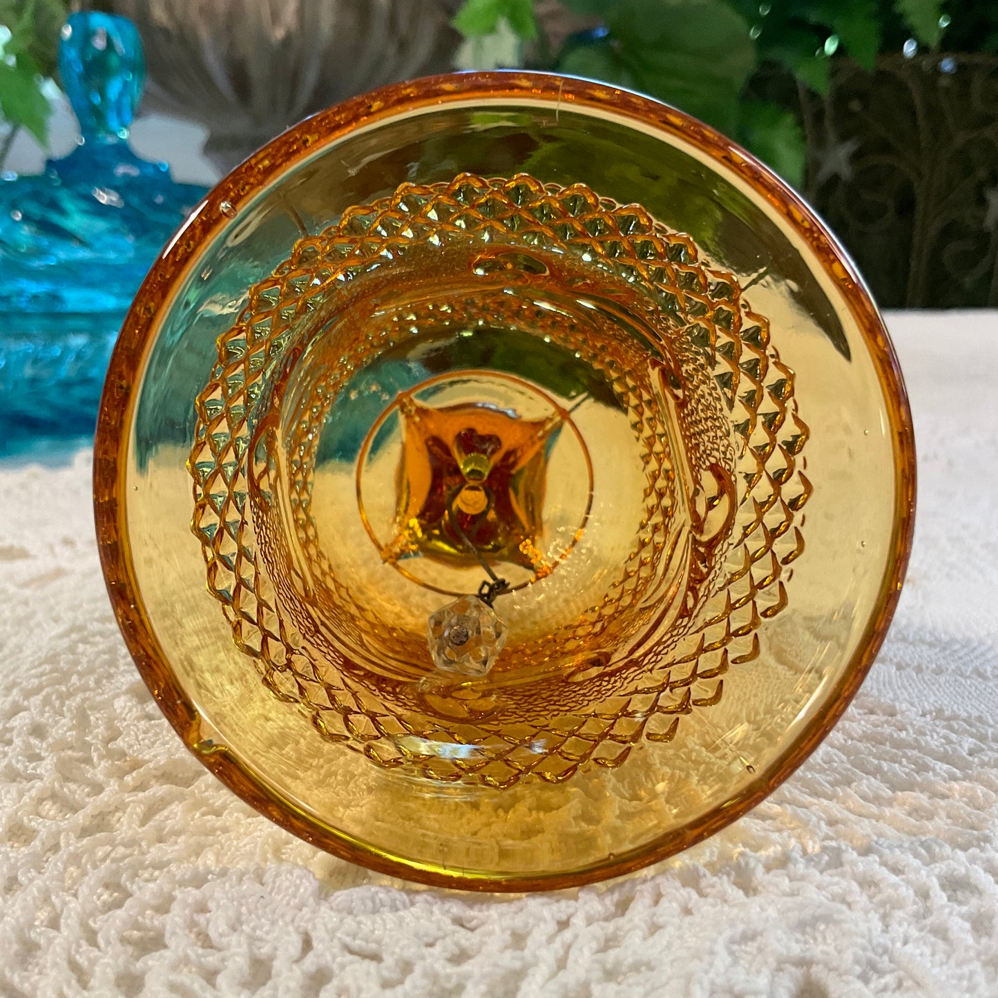 Italian Amber Glass Bell