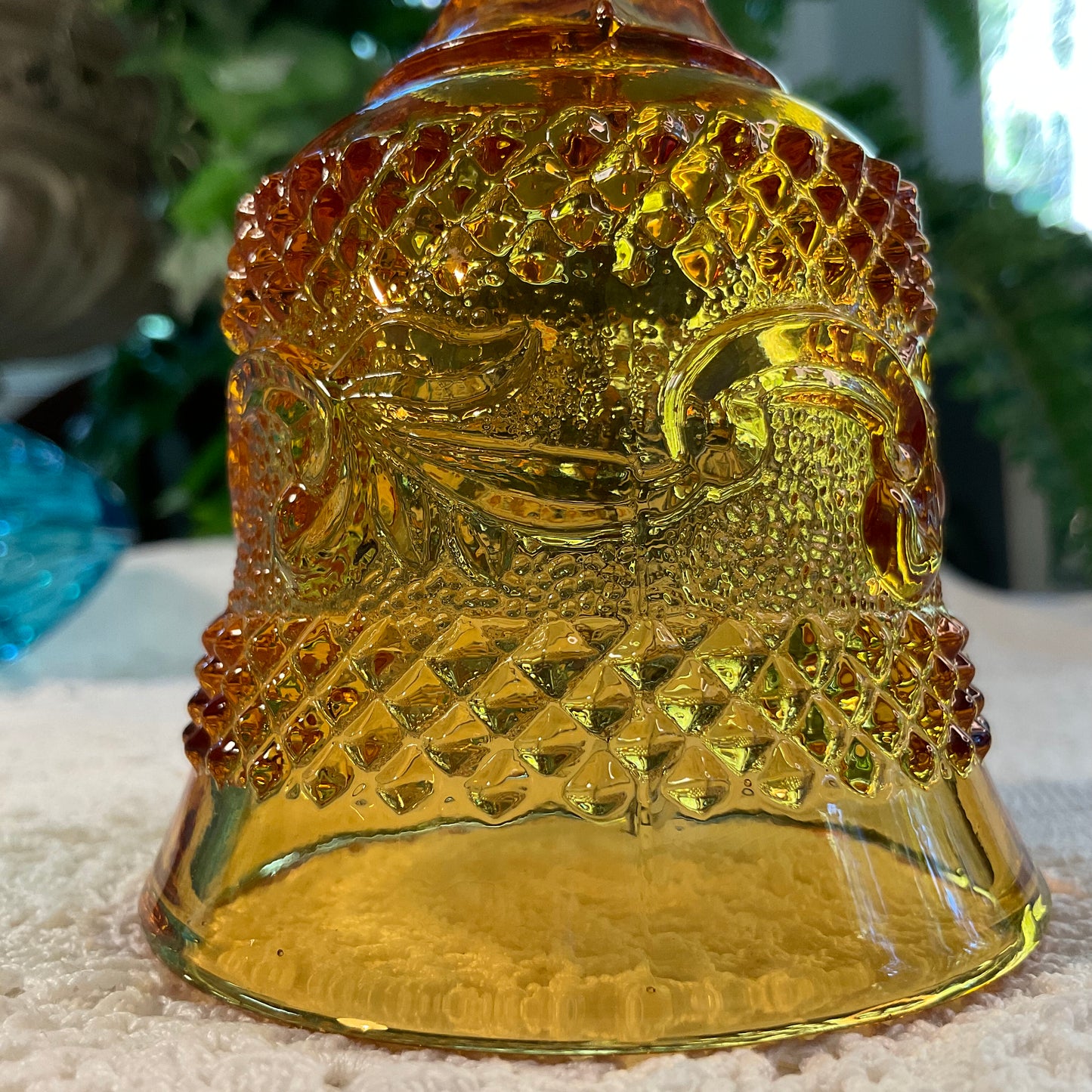 Italian Amber Glass Bell