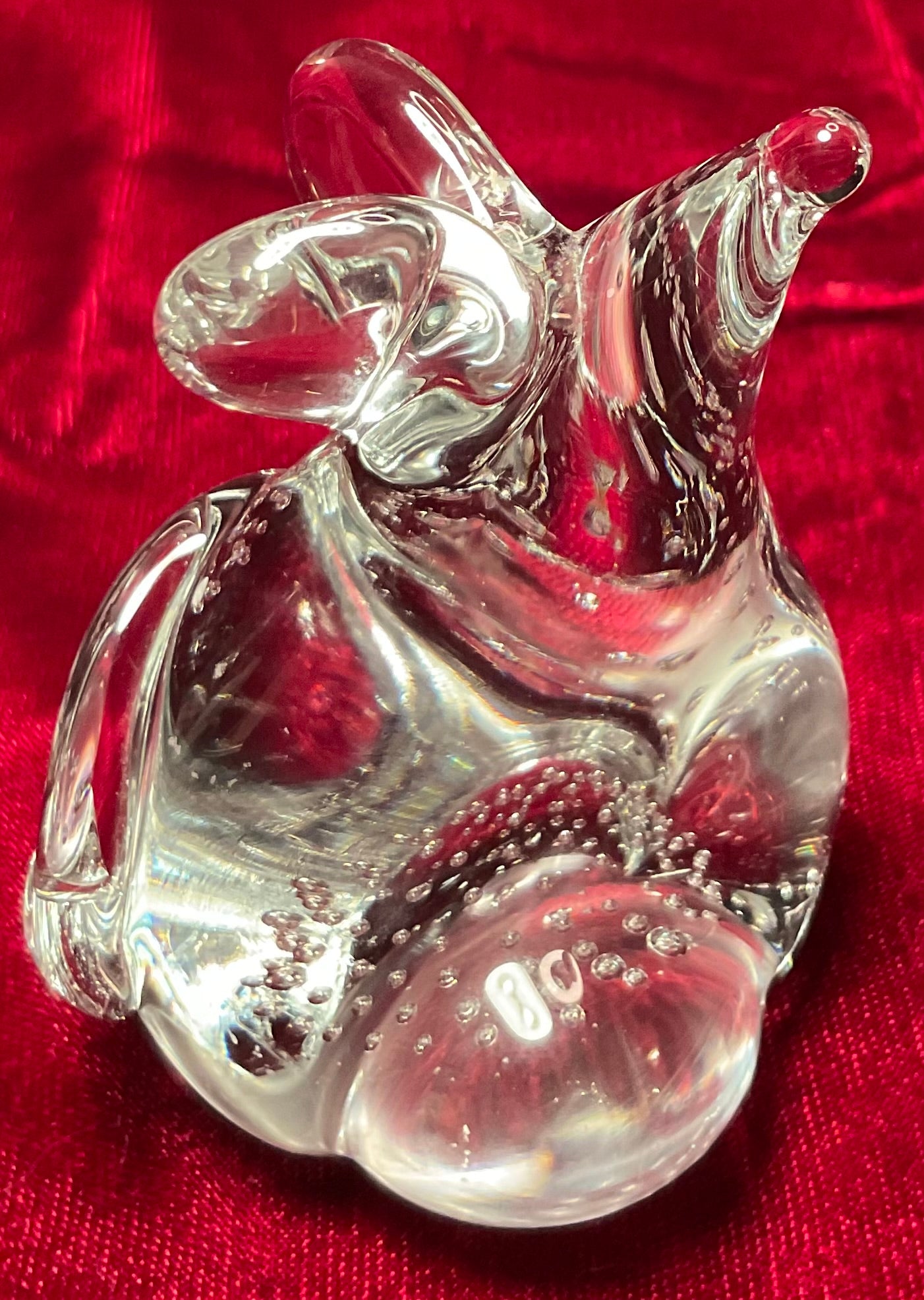 Glass Art Mouse Paperweight