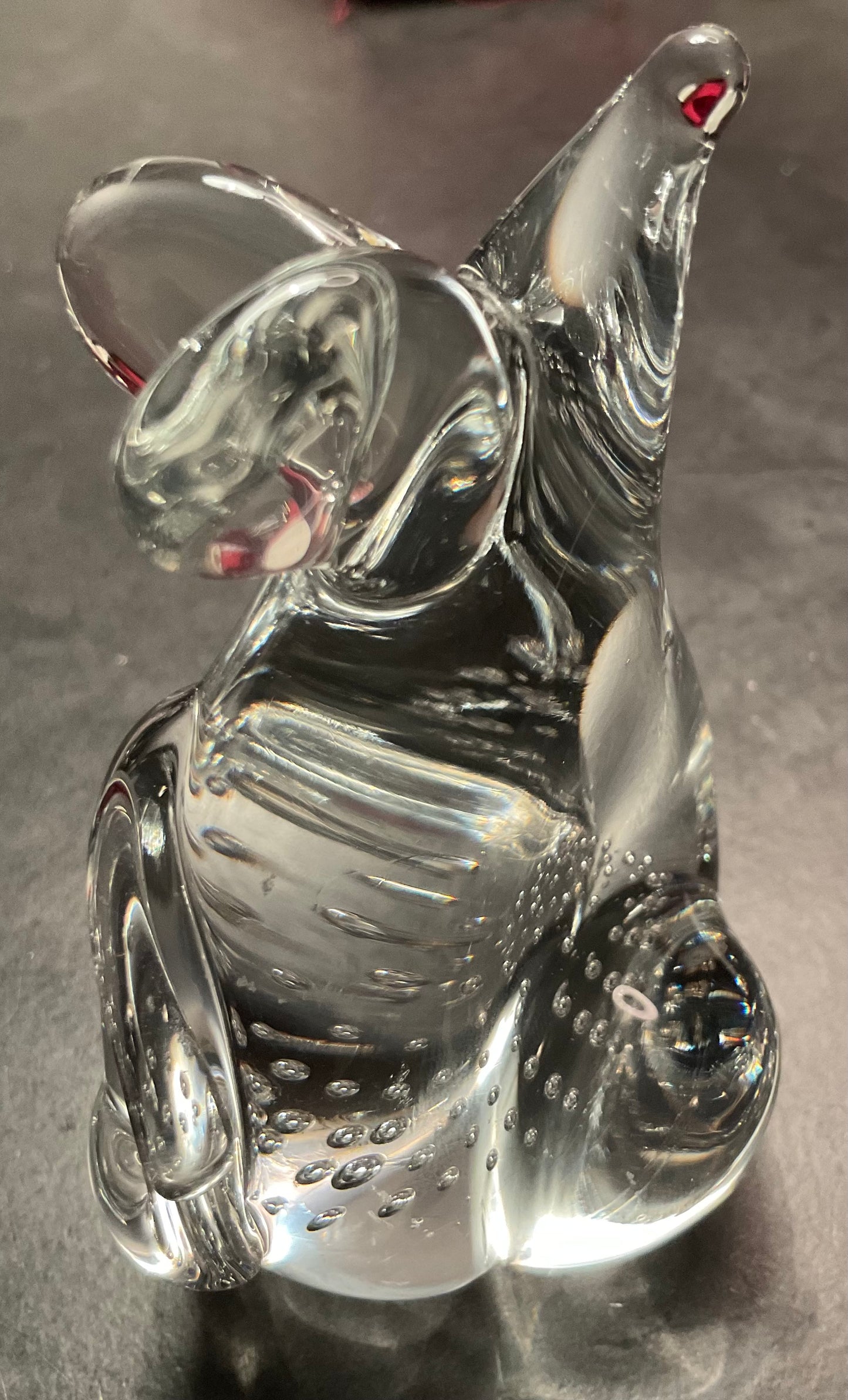 Glass Art Mouse Paperweight