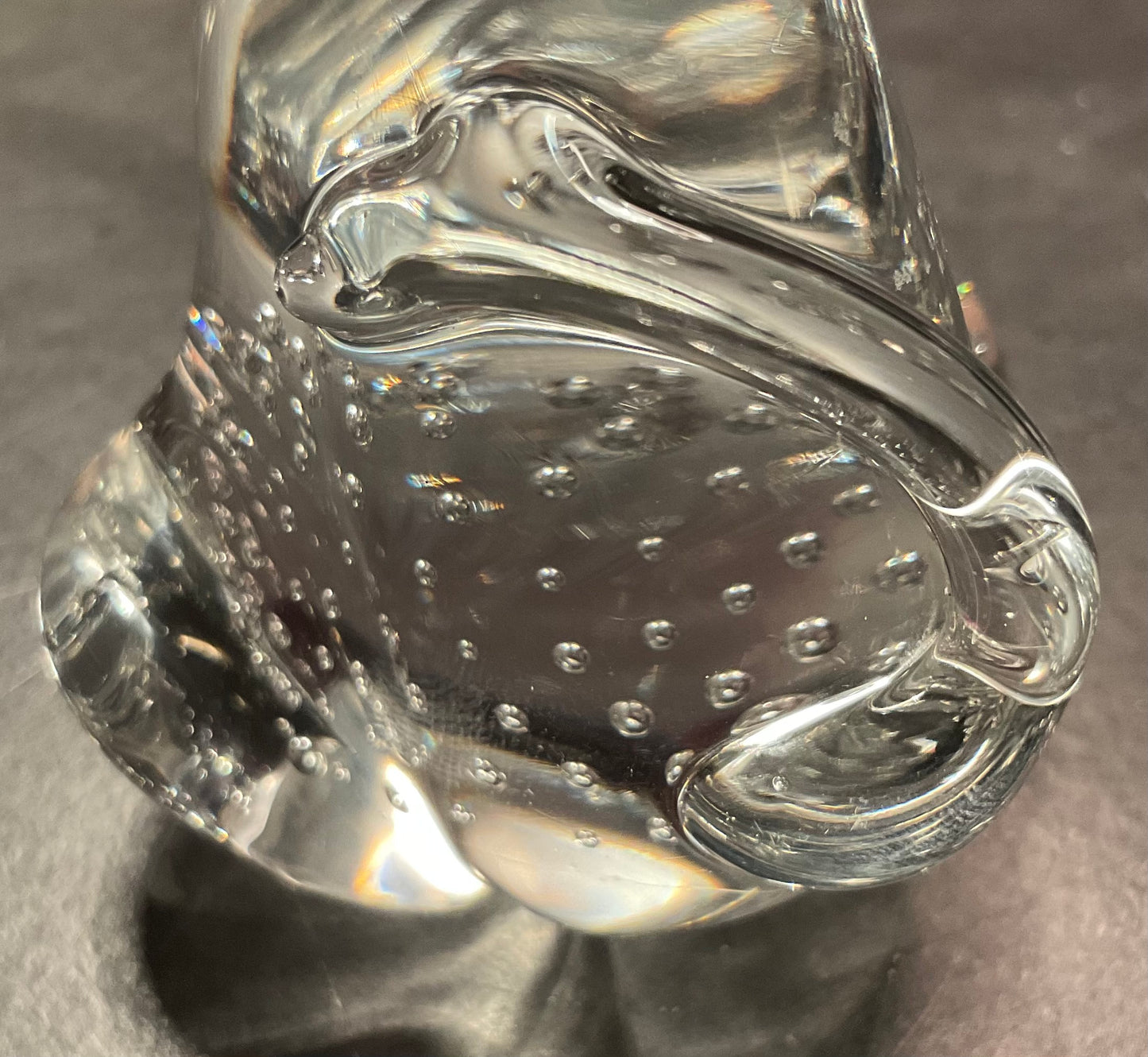 Glass Art Mouse Paperweight