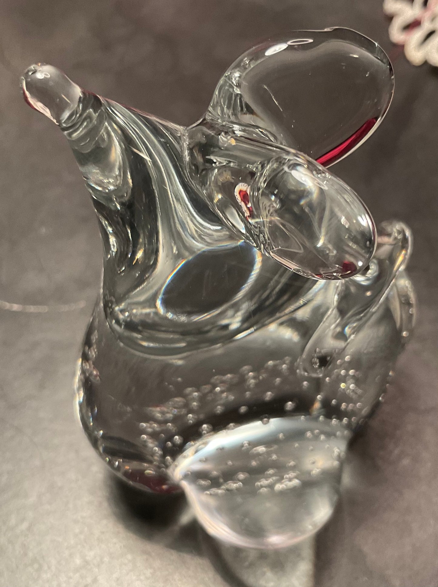 Glass Art Mouse Paperweight