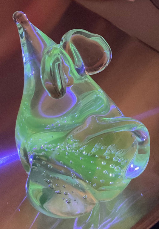 Glass Art Mouse Paperweight