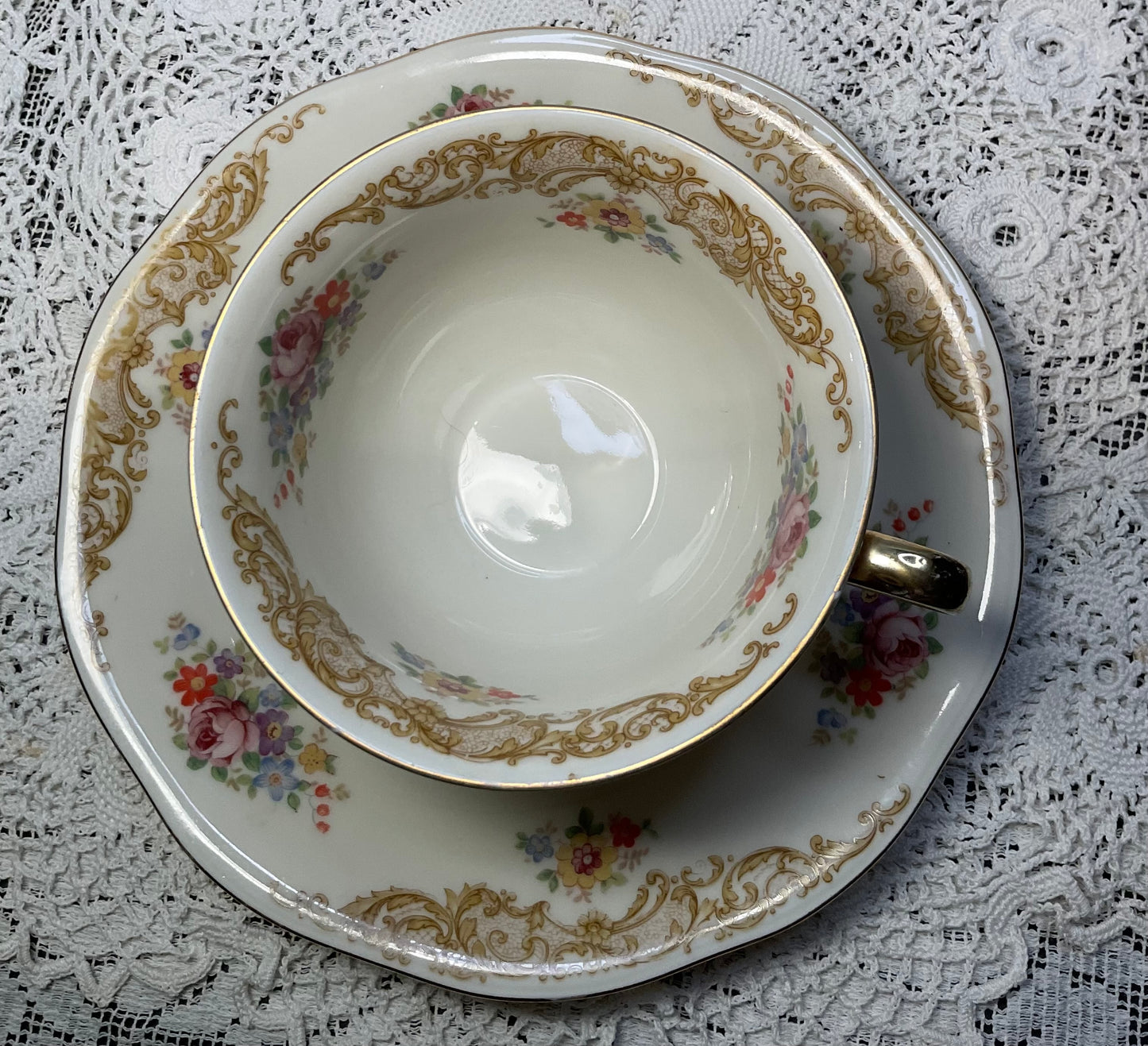 "Priscilla" by Baronet Footed Cup & Saucer