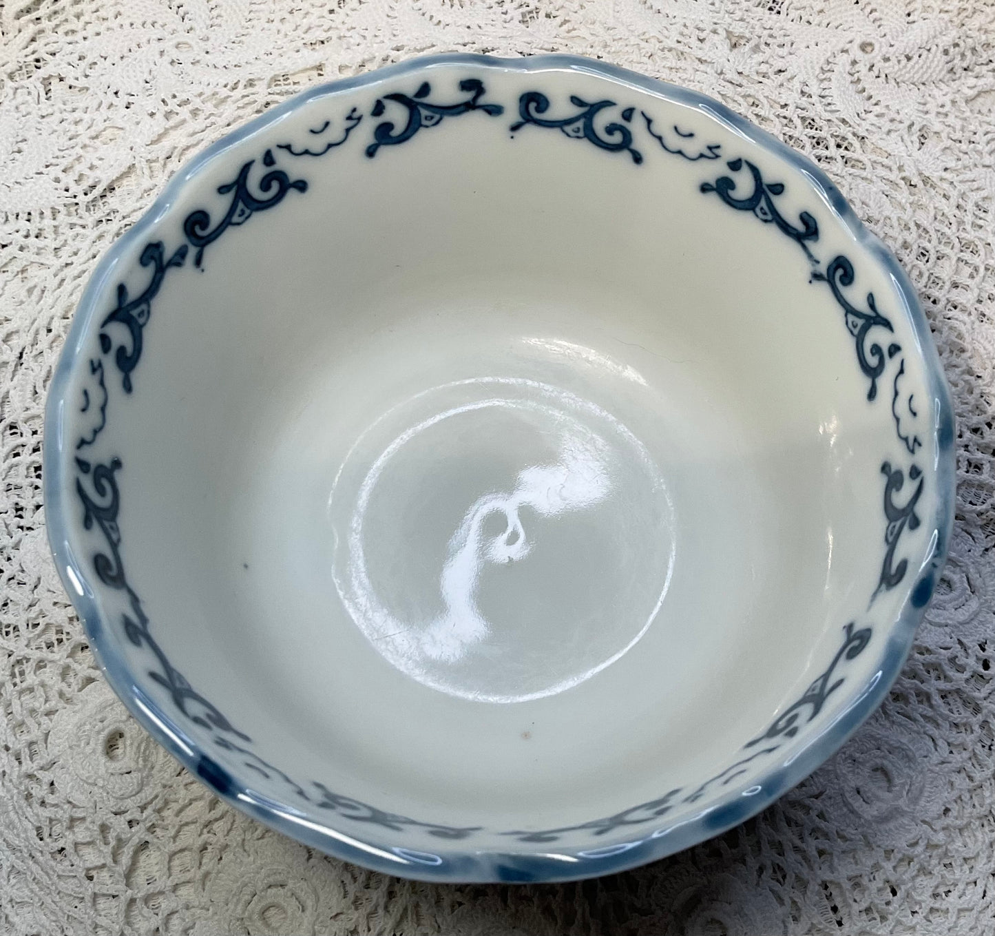 Asian Bowl Blue & White - Andrea by Sadek